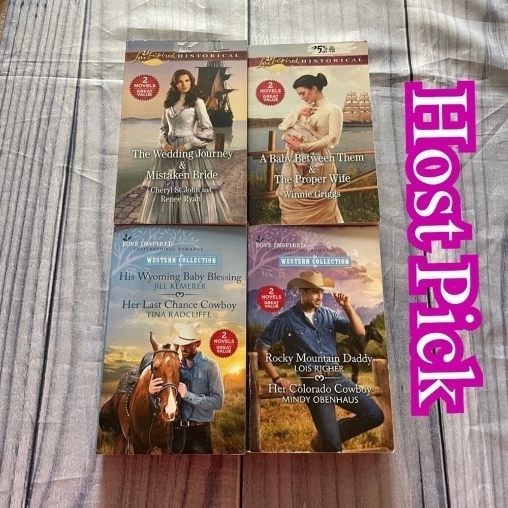 ✅Host Pick✅ HARLEQUIN Love Inspired Historical and Western Collection Novels